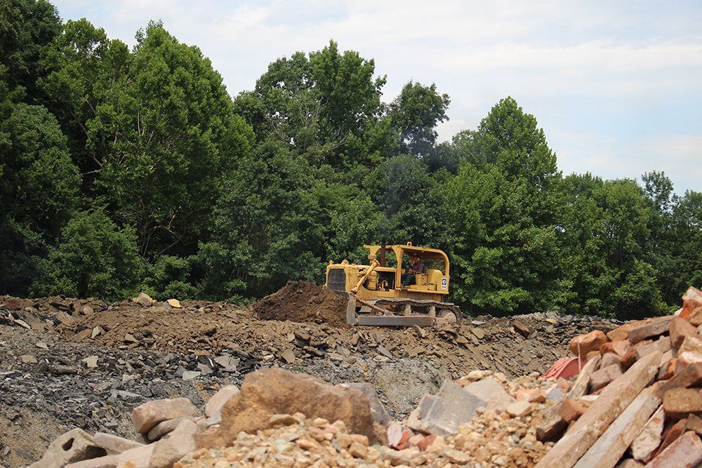 Actual construction material at the Martin Materials yard